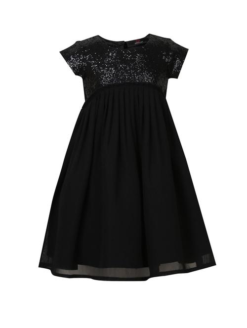 black polyester frock - 14498072 - Standard Image - 1