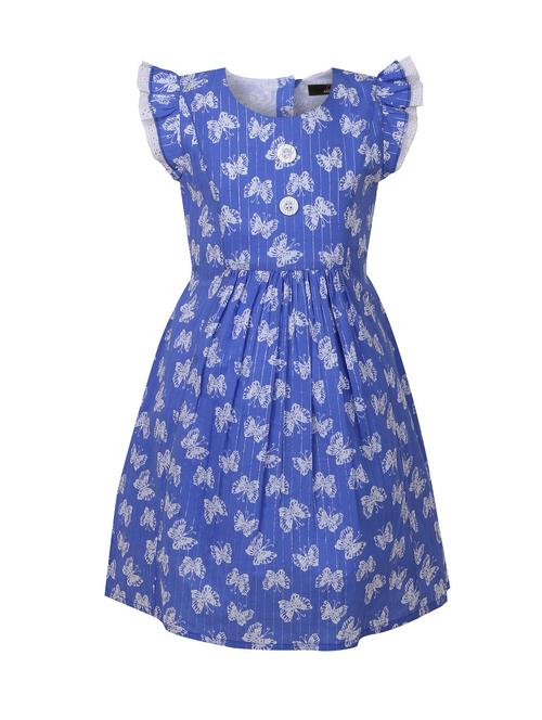 blue cotton frock - 14498076 - Standard Image - 1
