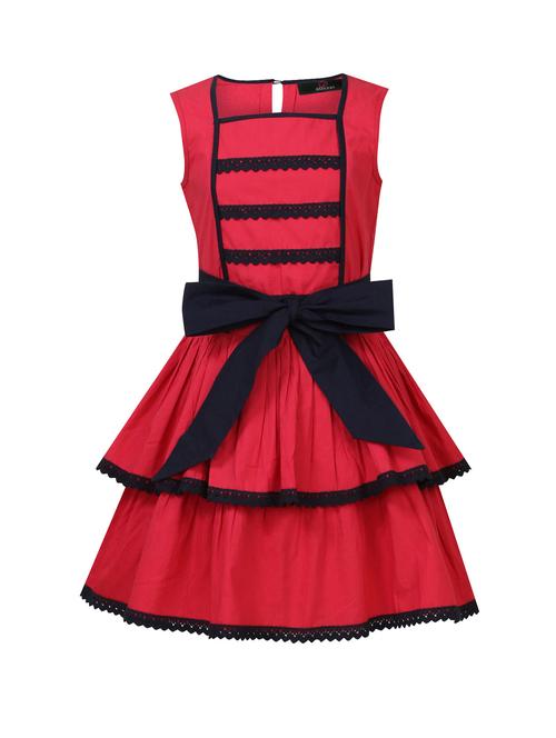 red cotton frock - 14498079 - Standard Image - 1