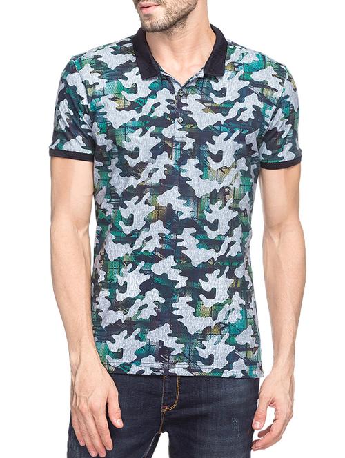 multi cotton all over print tshirt - 14498089 - Very Small Image - 1