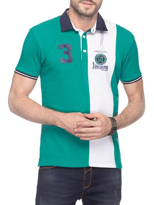 turquoise cotton t-shirt - 14498109 - Very Small Image - 1