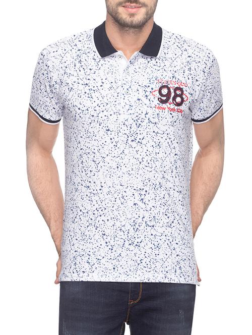 white cotton all over print tshirt - 14498114 - Very Small Image - 1