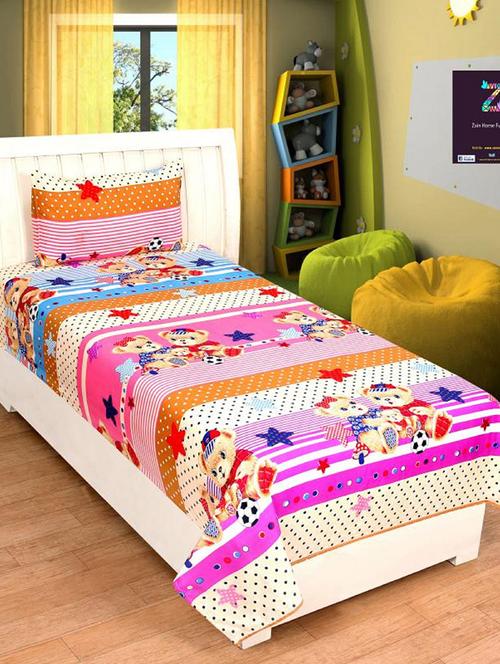Cartoon Print single bedsheet - 14498302 - Very Small Image - 1