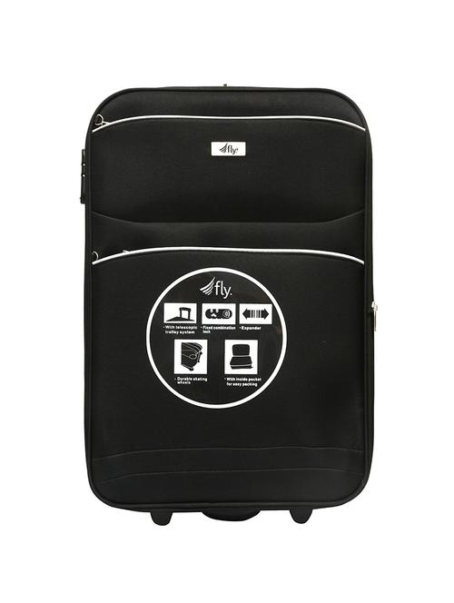 black polyester trolleybag - 14498354 - Very Small Image - 1