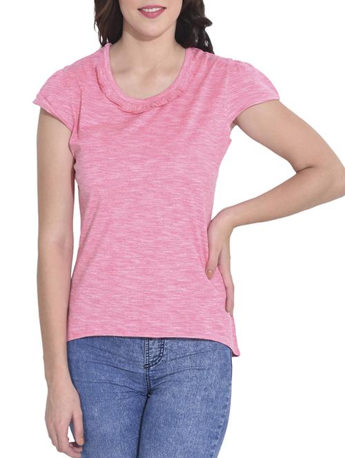 pink poly jersey top - 14498399 - Very Small Image - 1