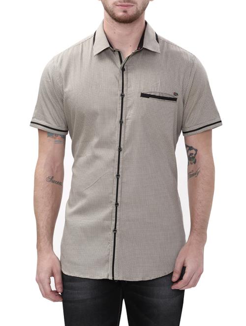grey cotton casual shirt - 14498542 - Standard Image - 1