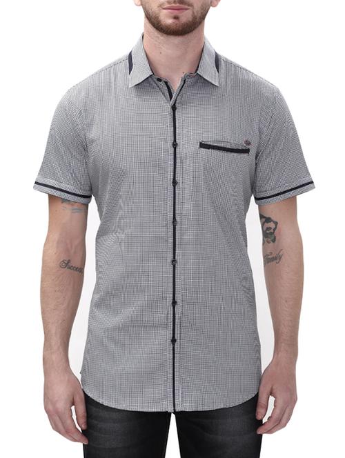 grey cotton casual shirt - 14498544 - Standard Image - 1