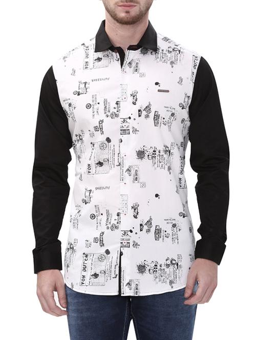 white cotton casual shirt - 14498571 - Standard Image - 1