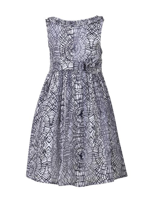 navy blue polyester frock - 14498589 - Standard Image - 1