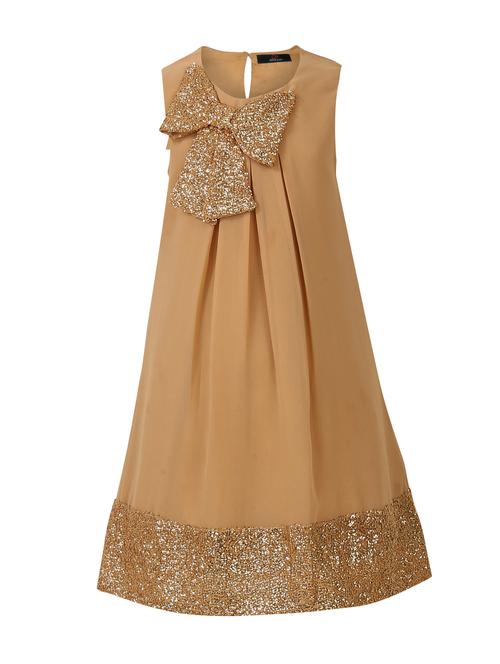 beige polyester frock - 14498591 - Standard Image - 1