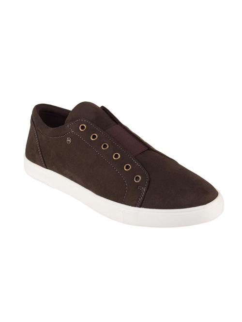 brown Suede slip on sneaker - 14498678 - Very Small Image - 1