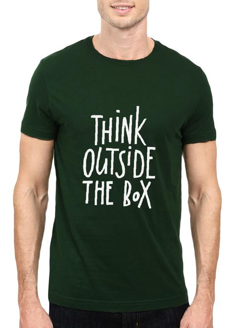 green cotton chest print tshirt - 14498768 - Standard Image - 1