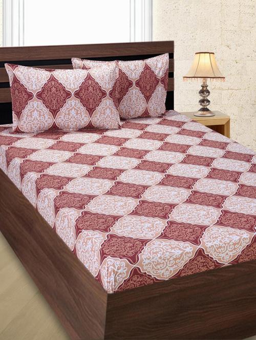 Ethnic Print Cotton double bedsheet - 14498780 - Very Small Image - 1