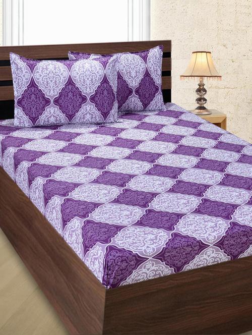 Ethnic Print Cotton double bedsheet - 14498781 - Very Small Image - 1