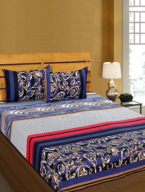 Ethnic Print Cotton double bedsheet - 14498782 - Very Small Image - 1