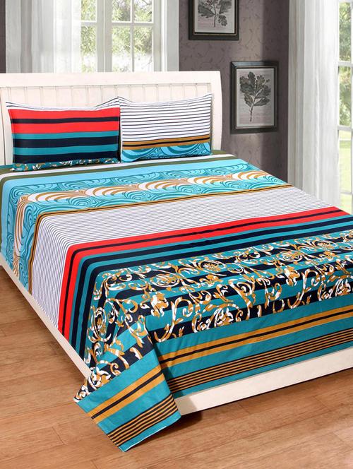 Ethnic Print Cotton double bedsheet - 14498784 - Very Small Image - 1