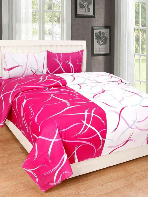 Abstract Print Cotton double bedsheet - 14498791 - Very Small Image - 1