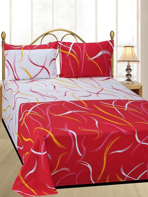 Abstract Print Cotton double bedsheet - 14498792 - Very Small Image - 1
