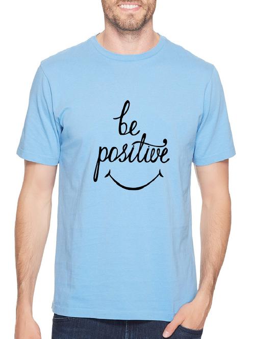blue cotton chest print tshirt - 14499488 - Standard Image - 1