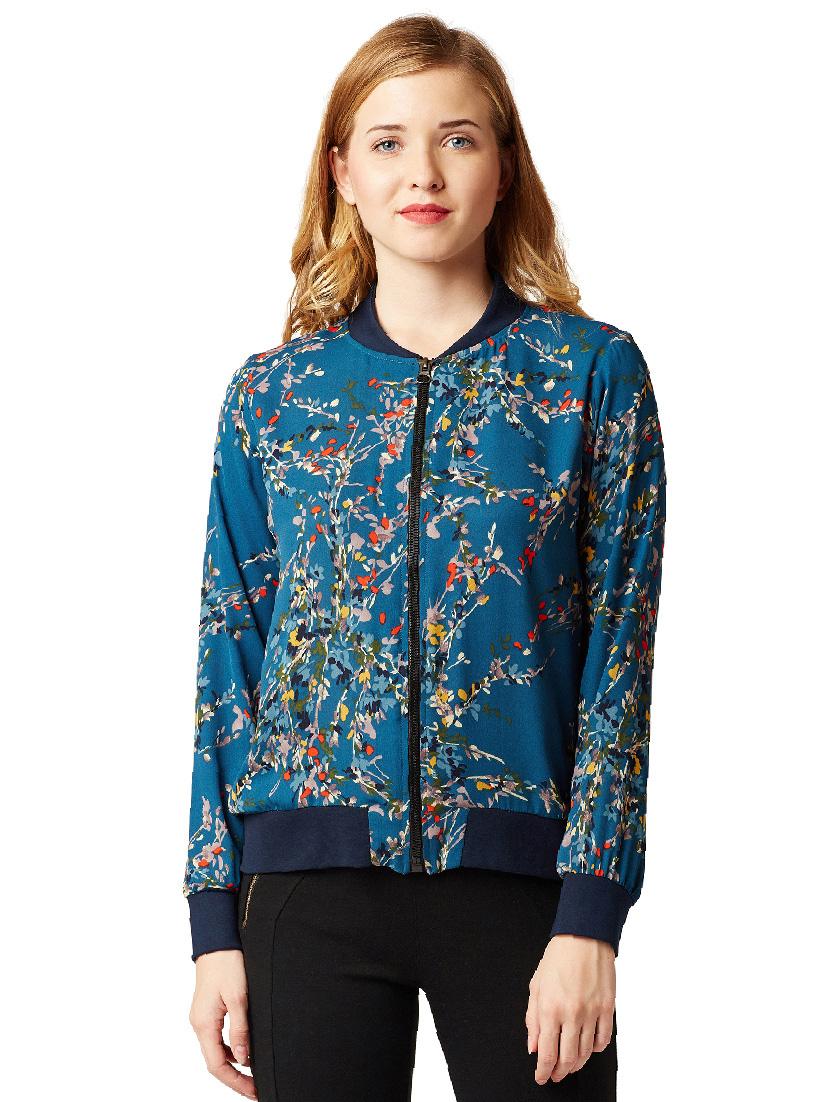 multi colored printed jacket - 14499590 - Zoom Image - 1