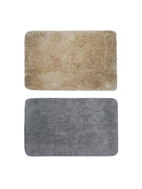 Micro Fiber Plush Bath Mat with Super Soft feel & Rubber Backing - 14499771 - Very Small Image - 1