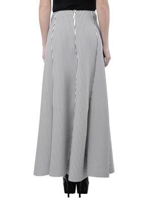 white striped flared skirt - 14500982 - Standard Image - 3