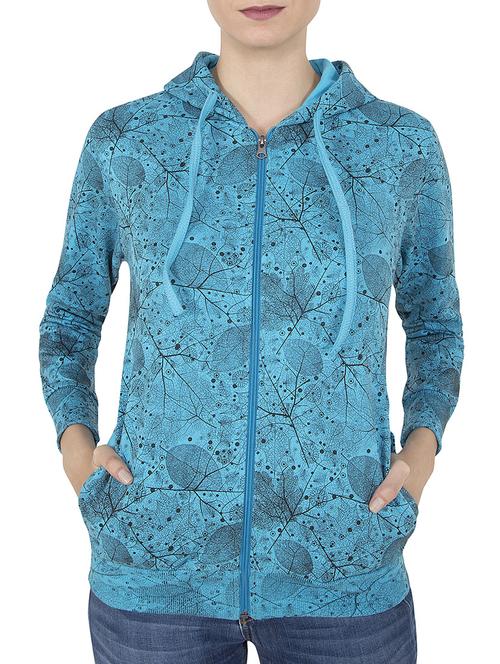 Blue hooded sweatshirt - 14501270 - Standard Image - 1