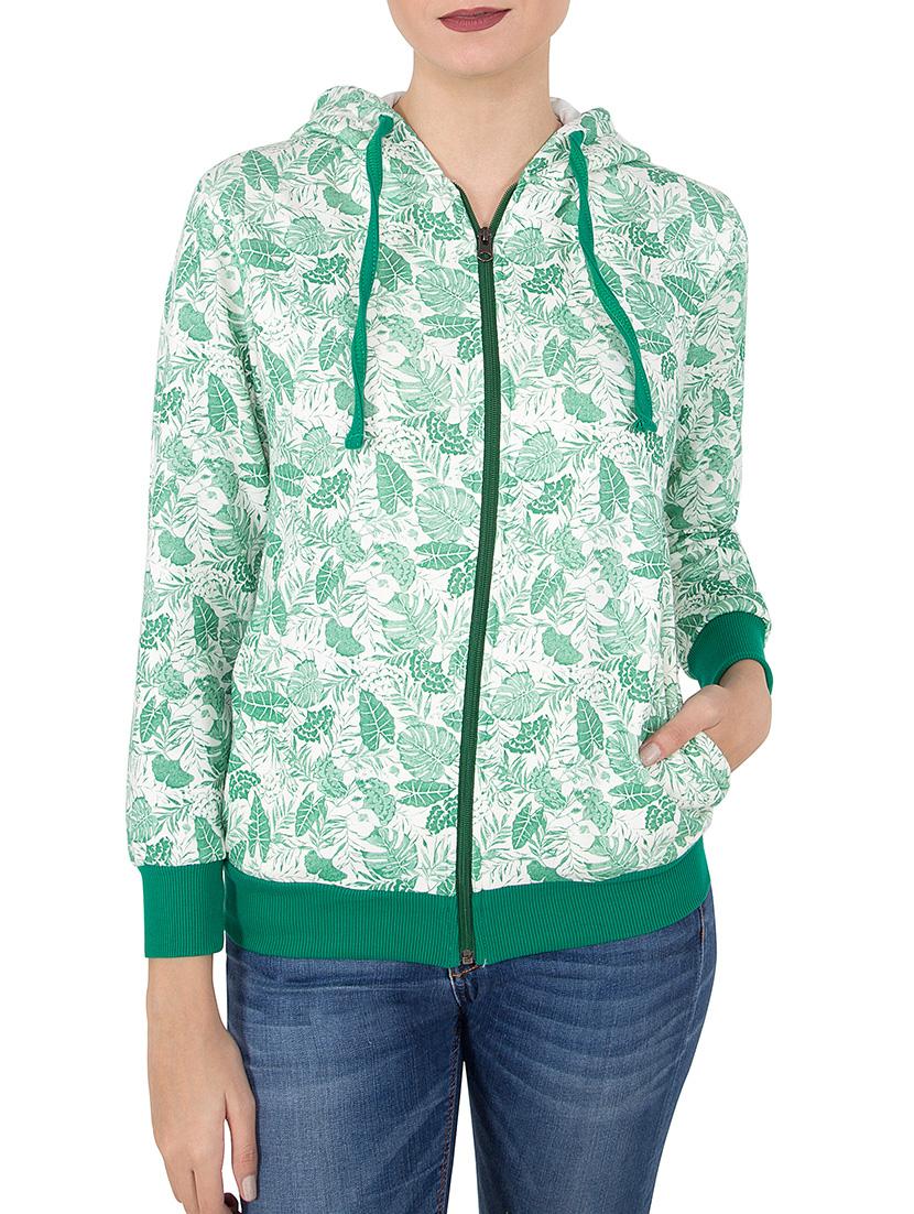 Green hooded sweatshirt - 14501271 - Zoom Image - 1