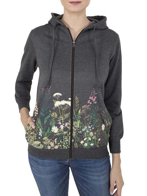 grey hooded sweatshirt - 14501283 - Standard Image - 1