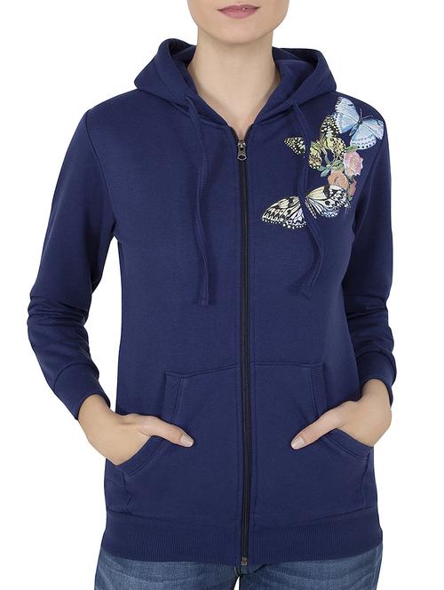 navy blue hooded sweatshirt - 14501304 - Very Small Image - 1