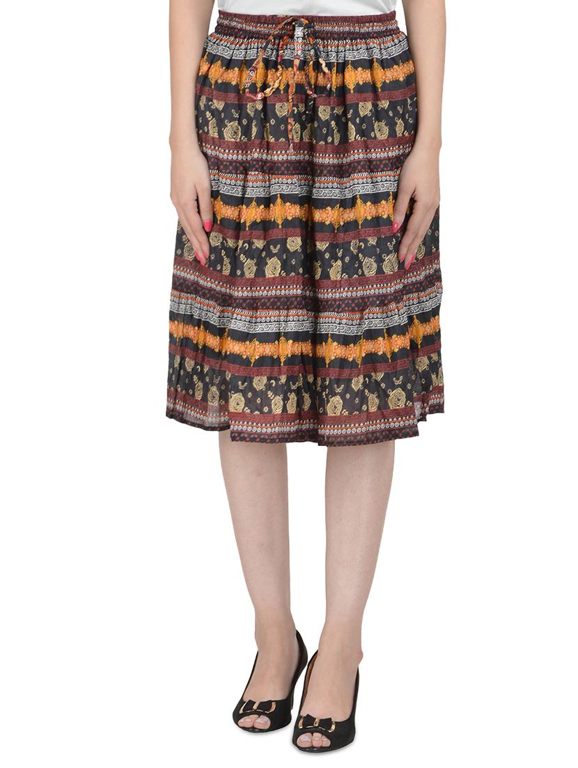 Multicolored flared skirt - 14501360 - Zoom Image - 1