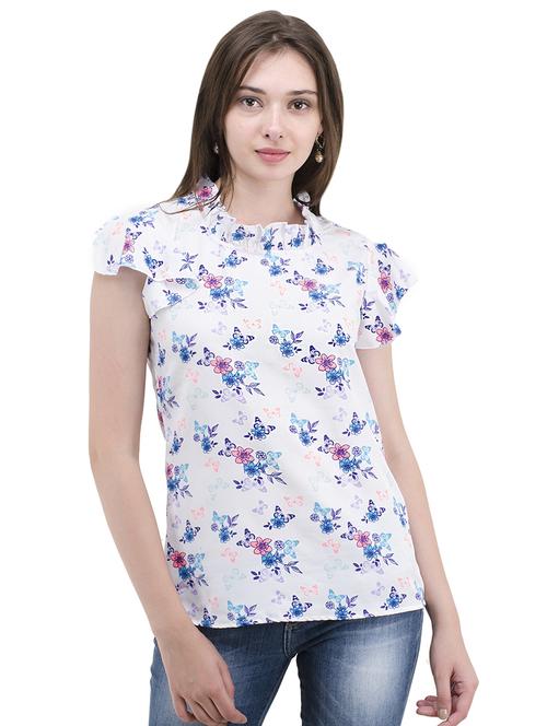white floral top - 14501437 - Very Small Image - 1