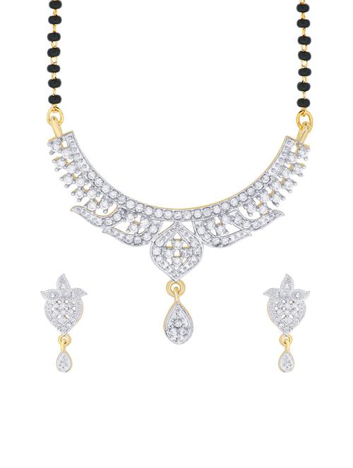 gold gold plated mangalsutra necklace - 14501533 - Very Small Image - 1