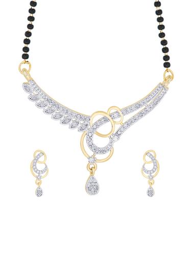 gold plated mangalsutra necklace - 14501537 - Very Small Image - 1