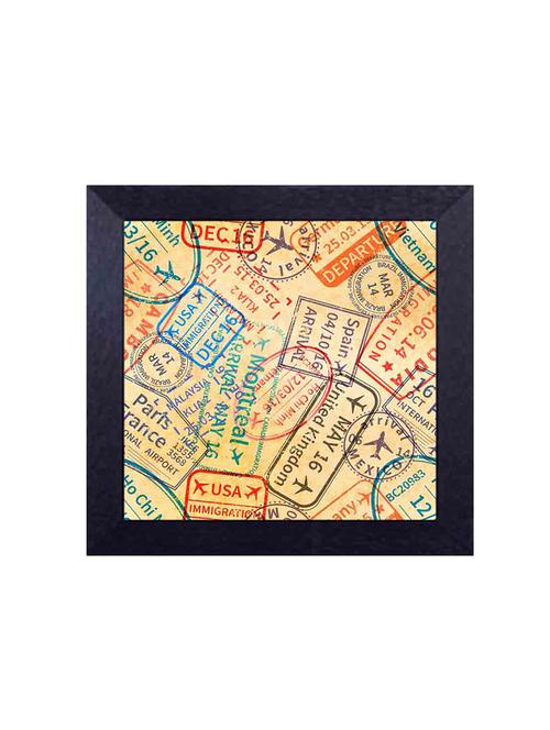 Stamps with travel date Framed Poster - 14501796 - Very Small Image - 1