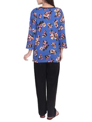 floral tee with pajama set - 14502074 - Standard Image - 3