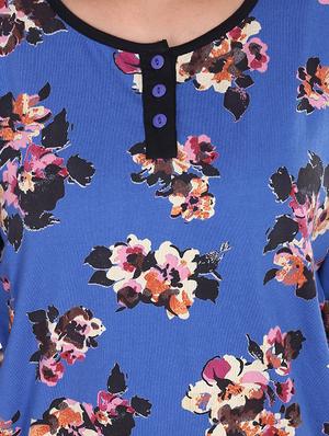 floral tee with pajama set - 14502074 - Standard Image - 4