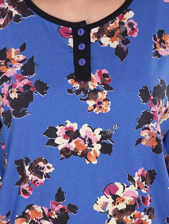 floral tee with pajama set - 14502074 - Zoom Image - 4