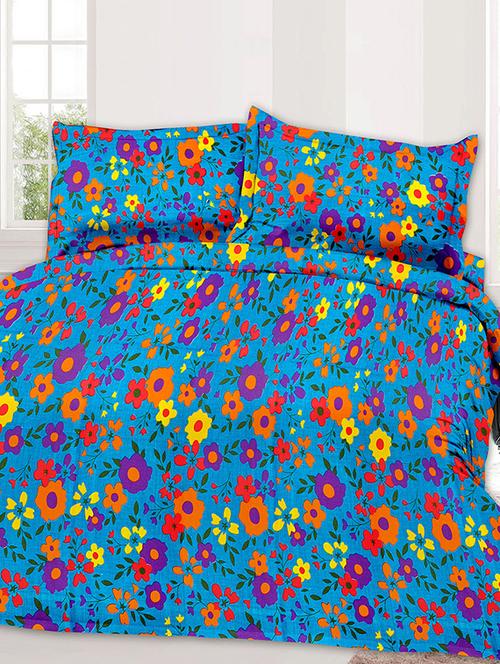 Cotton Printed Double Bedsheet with 2 Pillow Covers - 14502455 - Standard Image - 1