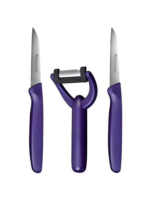 Wonderchef Solingen Smart-line Chef Knife 10cm + Paring Knife 8cm with Peeler - 14502505 - Very Small Image - 1