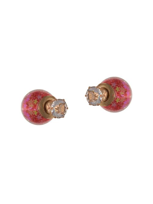 pink metal other earring - 14502739 - Very Small Image - 1