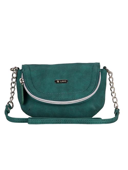 green leatherette regular sling bag - 14503355 - Very Small Image - 1
