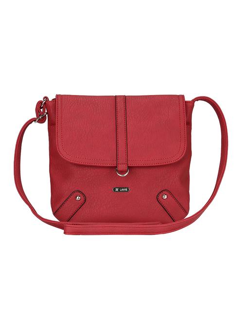 red leatherette regular sling bag - 14503358 - Very Small Image - 1