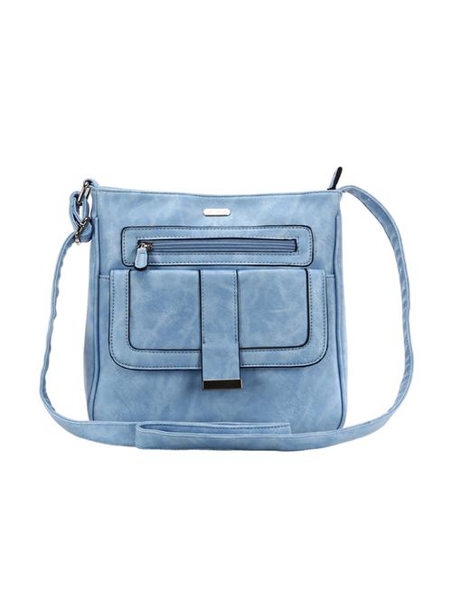blue leatherette regular sling bag - 14503365 - Very Small Image - 1
