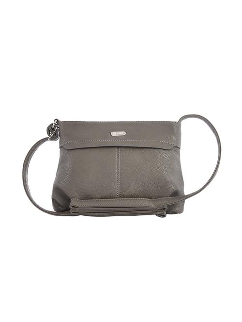 grey leatherette regular sling bag - 14503370 - Very Small Image - 1