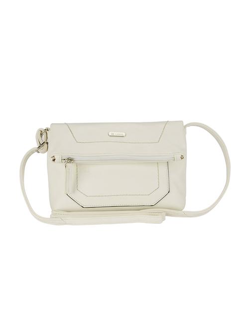 white leatherette regular sling bag - 14503374 - Very Small Image - 1