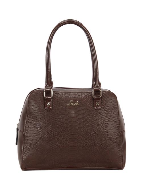 brown leatherette regular handbag - 14503458 - Very Small Image - 1