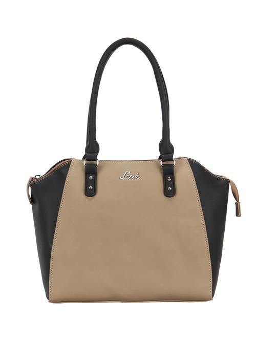 beige leatherette regular handbag - 14503481 - Very Small Image - 1