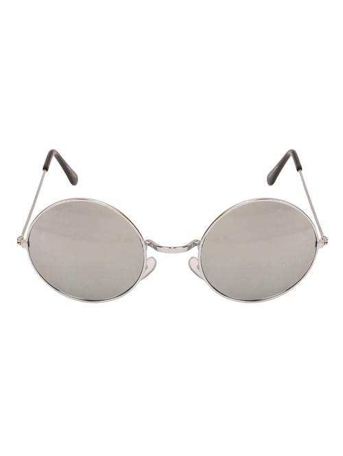 arzonai hammond silver ma-040-s16 unisex round sunglasses - 14503834 - Standard Image - 1
