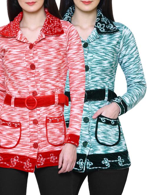 Set of 2 multi colored overcoat - 14503903 - Very Small Image - 1